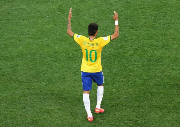 Neymar scored two for Brazil. Picture: Getty
