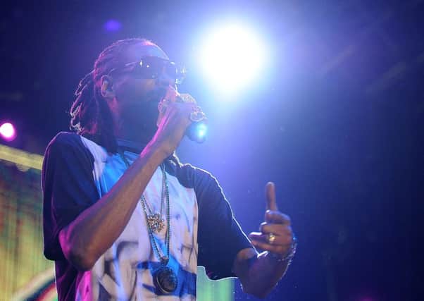 Snoop Dogg made up for his ridiculously late appearance on stage. Picture:Getty Images