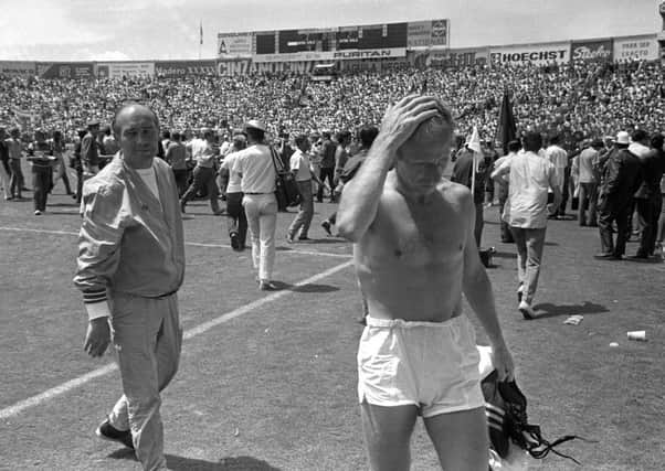 Bobby Charlton played his 106th and last game for England in 1970 World Cup. Picture: Getty