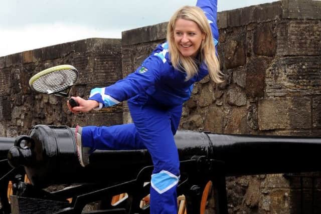Frania Gillen-Buchert is Scottish to the core when she gets on the squash court. Picture: JP