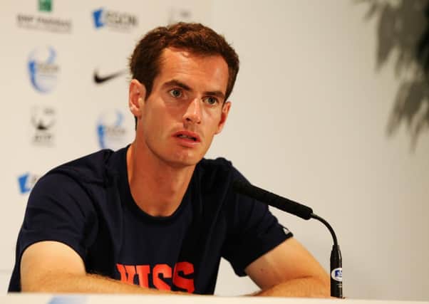 Andy Murray: Elevated profile. Picture: Getty