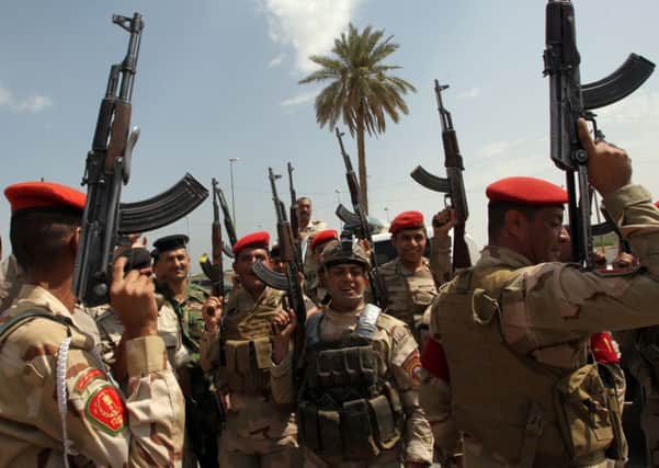 Fully fledged Iraqi army soldiers. Picture: Getty