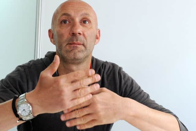 Former France goalkeeper Fabien Barthez faces the press ahead of his Le Mans debut. Picture: Getty