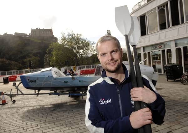 Niall Iain Macdonald, pictured before a previous attempt to cross the Atlantic. Picture: Greg Macvean