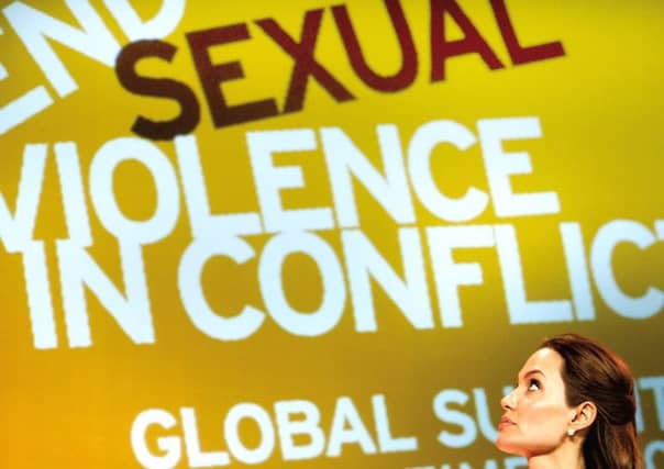 Angelina Jolie is to be commended for her efforts for victims of sexual violence. Picture: Getty