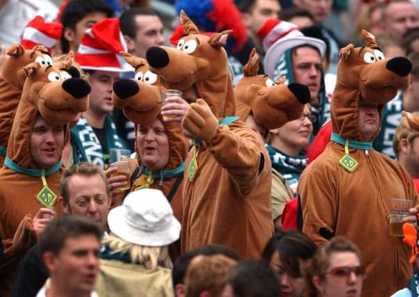 Football fans would like to join rugby fans in being able to enjoy alcohol during matches. Picture: AP