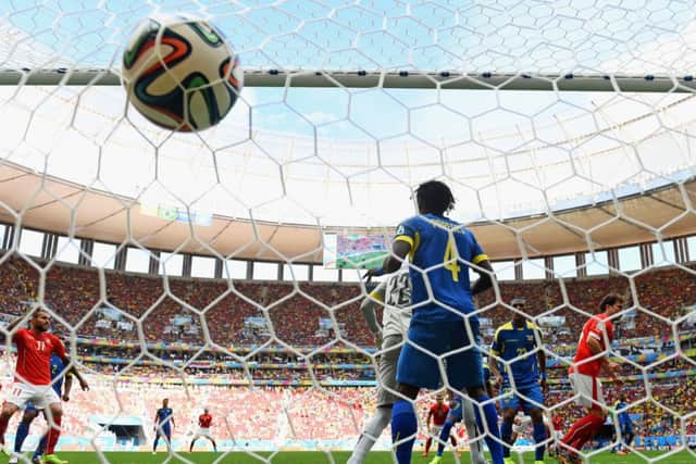 A header by Admir Mehmedi ends up in the net to level the scores. Picture: Getty