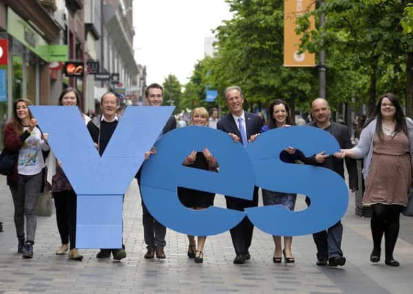 A Yes vote will be a victory that rests on a peaceful mobilisation of society. Picture: John Devlin