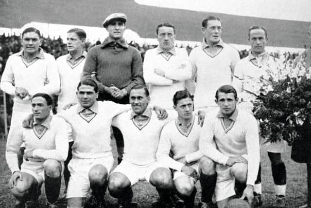 The France team in 1930. Alex Villaplane is furthest on the right in the back row. Picture: Contributed