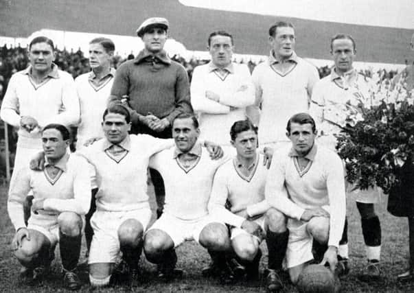 The France team in 1930. Alex Villaplane is furthest on the right in the back row. Picture: Contributed