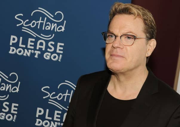 Comedian Eddie Izzard on the campaign trail for Better Together earlier this year. Picture: Lisa Ferguson