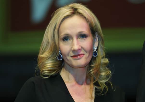 JK Rowling was the victim of online abuse following her donation of one million pounds to the Better Together campaign. Picture: AP