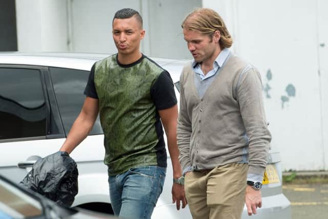 Striker Soufian El Hassnaoui, left, has signed a three-year deal to bolster head coach Robbie Neilsons squad. Picture: SNS