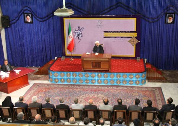 Iranian President Hassan Rouhani announces that Iran will be ready to provide assistance to Iraq. Picture: Getty