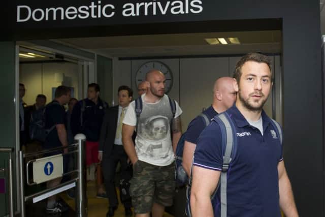 Scotland captain Greig Laidlaw arrives home after playing his part in the summer tour. Picture: SNS
