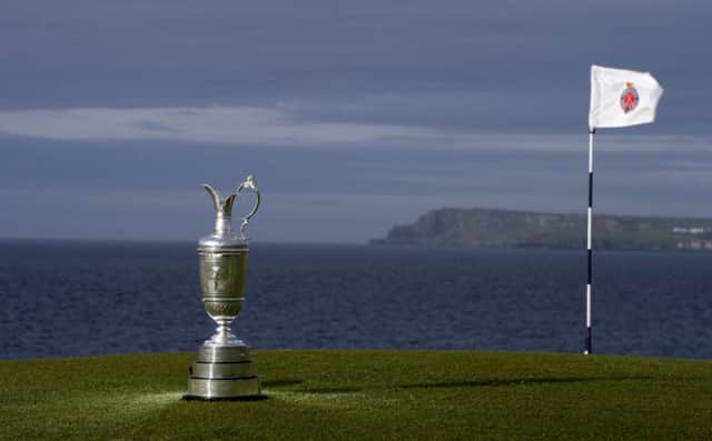 The Open championship trophy at Royal Portrush Golf Club. Picture: Getty
