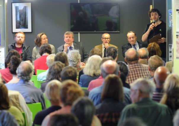 Meetings such as this one in Berwick-upon-Tweed are drawing big audiences keen to have their say. Picture: Kimberley Powell