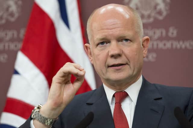 Foreign secretary William Hague. Picture: AP