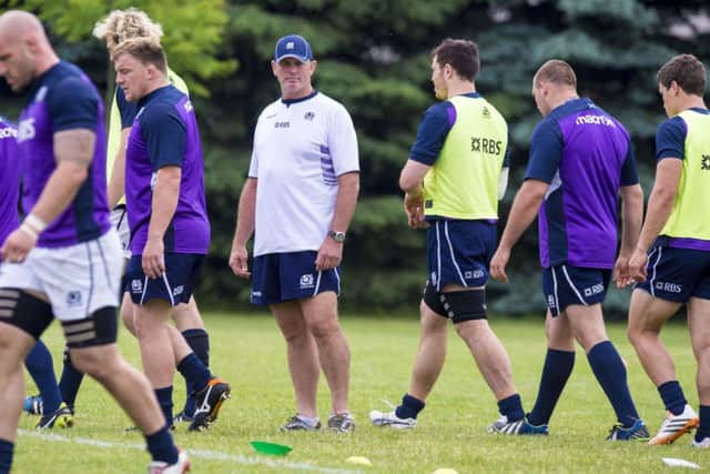 Scotland head coach Vern Cotter has a back row selection problem. Picture: SNS/SRU