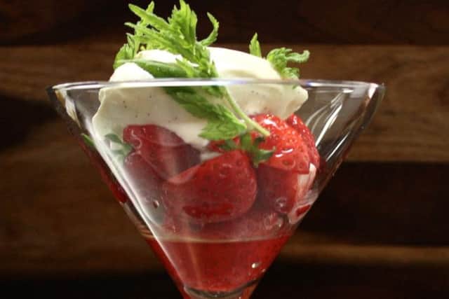 Strawberries and creme Chantilly. Picture: Contributed