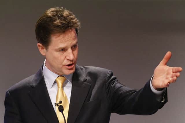 Liberal leader Nick Clegg is under pressure to back the Conservatives' referendum on Europe. PA