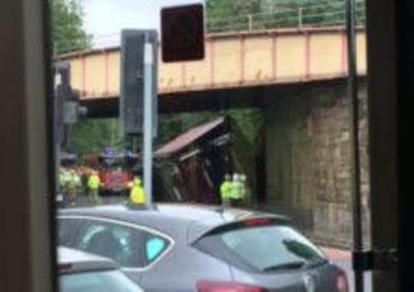 The lorry is causing traffic delays. Picture: Lukasz Muchowski