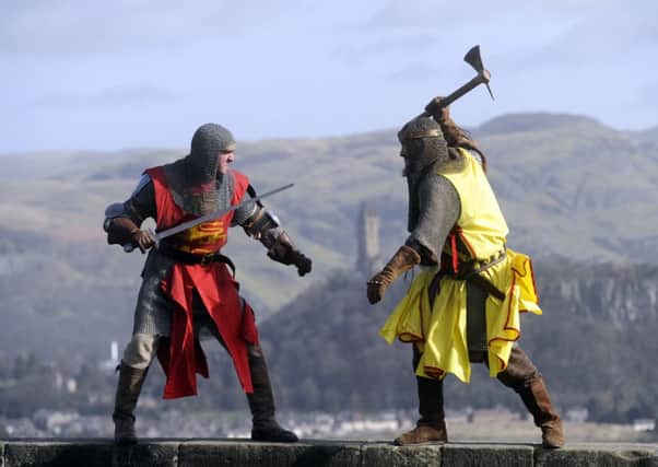 The clan chiefs made the announcement ahead of the Bannockburn Live event later this month. Picture: Greg Macvean