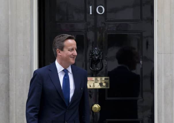 David Cameron leaves 10 Downing Street in London today. Picture: PA