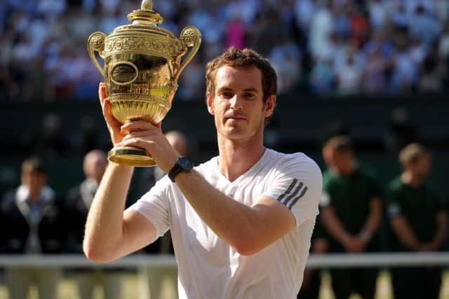 Andy Murray has been hoisted to third seed ahead of launching his Wimbledon title defence on Monday. Picture: PA