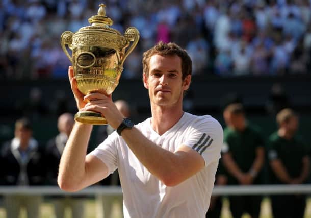 Andy Murray has been hoisted to third seed ahead of launching his Wimbledon title defence on Monday. Picture: PA