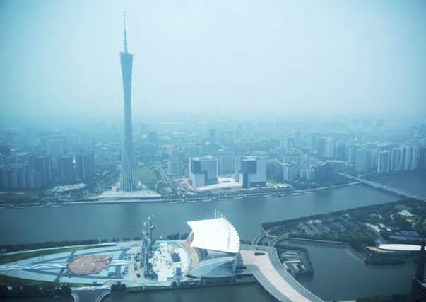 Guangzhou on the Pearl River is the third largest city in China. Picture: Getty