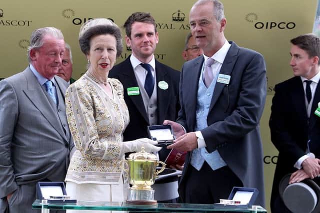 Trainer Edward Lynam, pictured with Princess Anne. Picture: PA