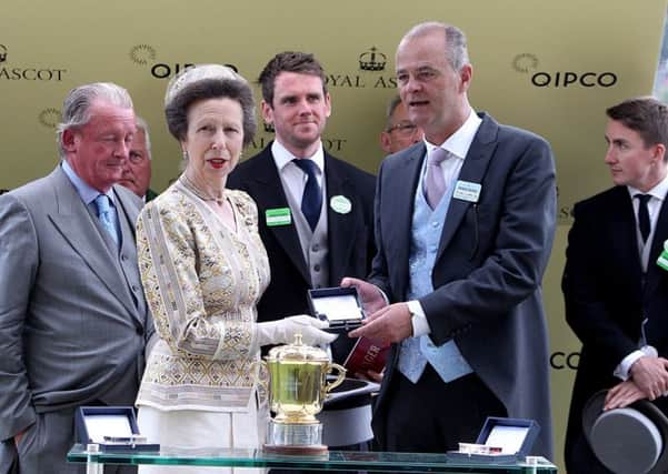 Trainer Edward Lynam, pictured with Princess Anne. Picture: PA