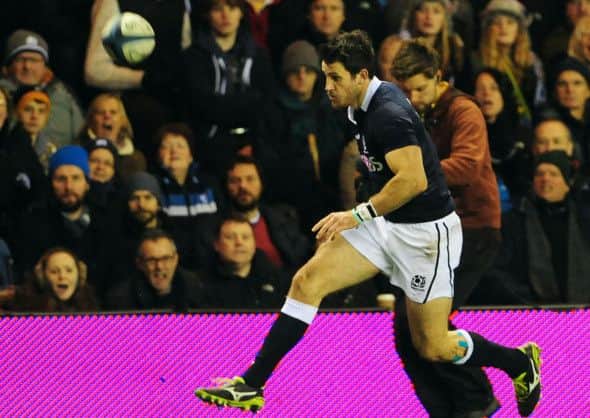 Tommy Seymour helped to set up two tries. Picture: SNS