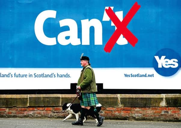 The positivity of the independence campaigns Yes message. Picture: Getty