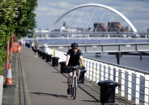 Cyclists are angry that they are being discouraged from attending Glasgow 2014. Picture:John Devlin