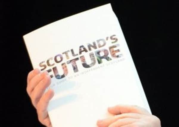 The White Paper for Scottish independence. Picture: Getty