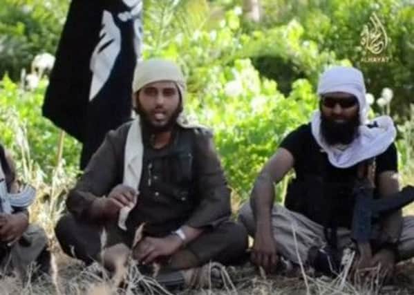 A new video purporting to show British jihadists urging Western Muslims to join them in Iraq has surfaced online. Picture: Sky News