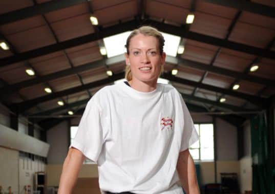 Eilidh Child: Second in 400m hurdles. Picture: Jane Barlow