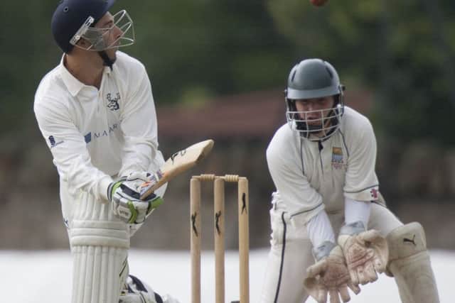 Grange batsman Simon Smith flicks the ball to leg during his sides loss to SMRH. Picture: Toby Williams
