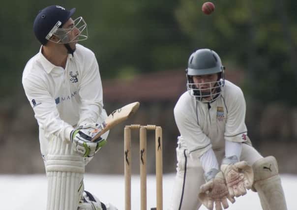 Grange batsman Simon Smith flicks the ball to leg during his sides loss to SMRH. Picture: Toby Williams