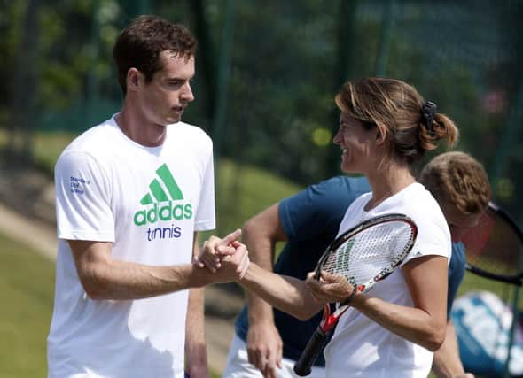 Andy Murray with new coach Amelie Mauresmo. Picture: Getty