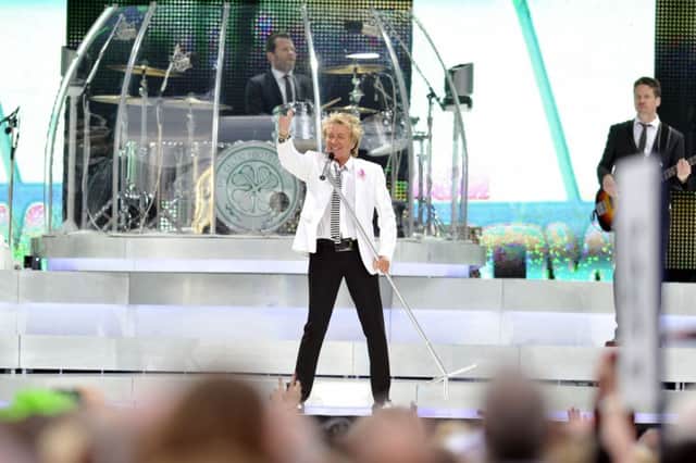 Rod Stewart: Matey and relaxed. Picture: Michael Gillen