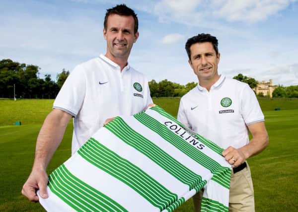 Celtic manager Ronny Deila and new assistant John Collins are targeting Mikkel Diskerud and Stefan Scougall. Picture: SNS