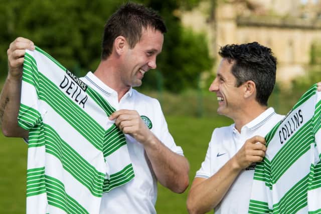 Ronny Deila and John Collins' first match will be against Icelandic champions KR. Picture: SNS