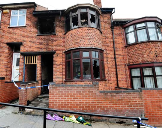 The house where Shenila Taufiq and her three children died. Picture: PA