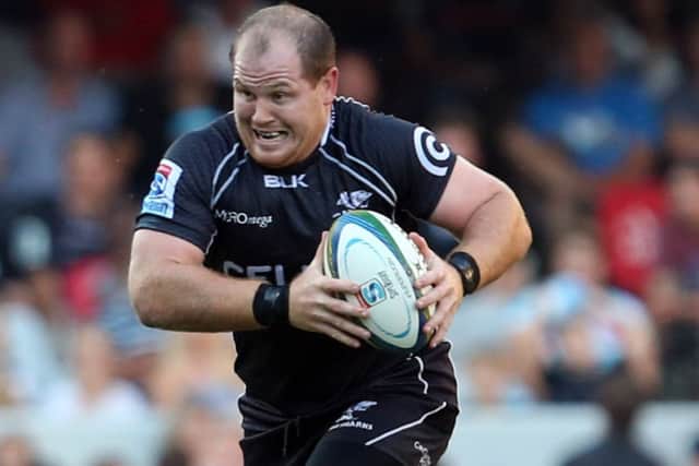Sharks prop Lourens Adriaanse has earned a recall to the South Africa squad for Saturdays match against Scotland. Picture: Getty