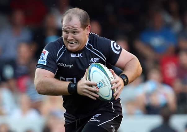 Sharks prop Lourens Adriaanse has earned a recall to the South Africa squad for Saturdays match against Scotland. Picture: Getty