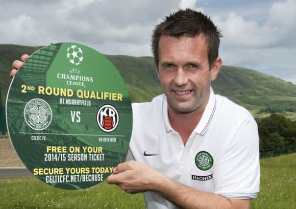 New Celtic manager Ronny Deila promotes his sides Champions League qualifying round  tie. Picture: SNS