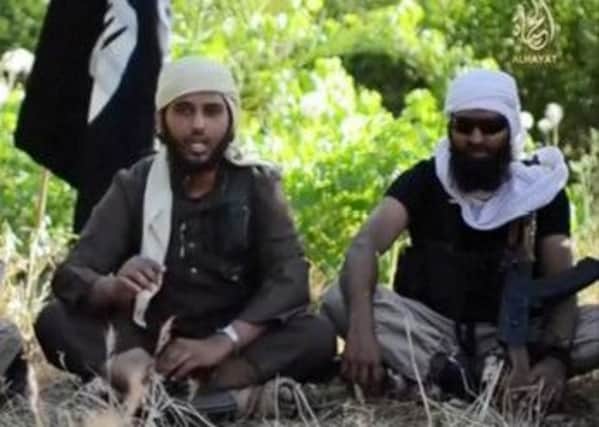 A man seen in a recruitment video for Islamic extremist group Isis is reportedly from Aberdeen. Picture: Sky News